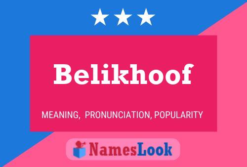 ملصق اسم Belikhoof