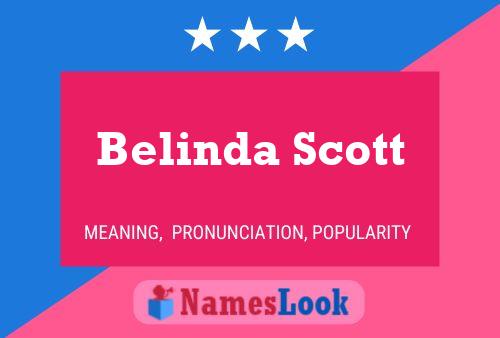 ملصق اسم Belinda Scott