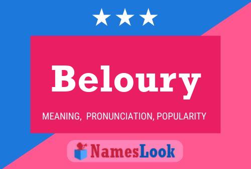 ملصق اسم Beloury