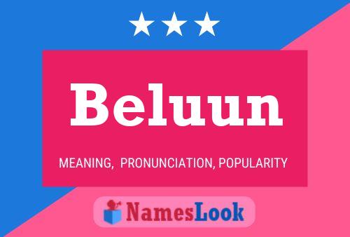 ملصق اسم Beluun