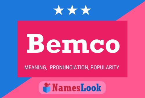 ملصق اسم Bemco