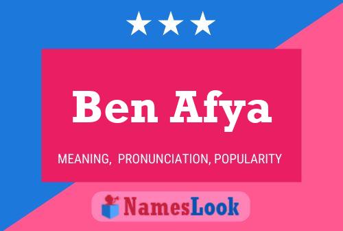 ملصق اسم Ben Afya