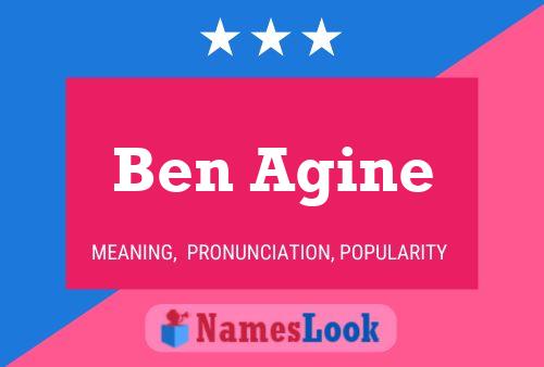 ملصق اسم Ben Agine