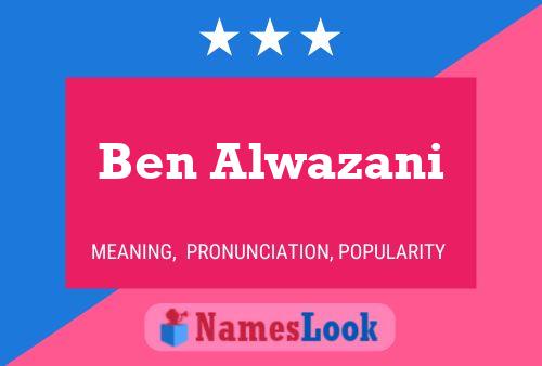 ملصق اسم Ben Alwazani