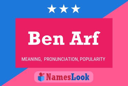 ملصق اسم Ben Arf