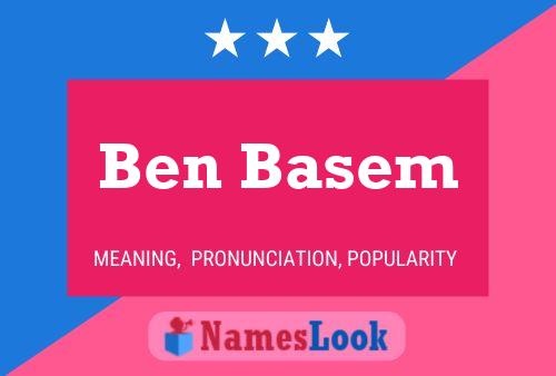 ملصق اسم Ben Basem