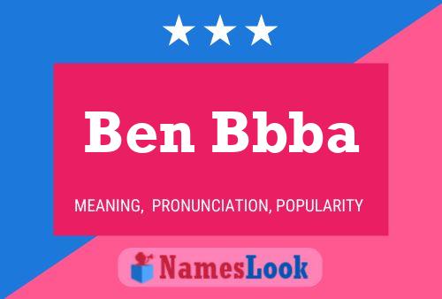 ملصق اسم Ben Bbba