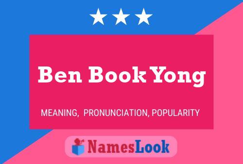 ملصق اسم Ben Book Yong