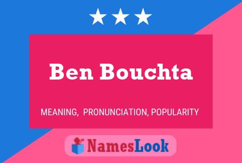 ملصق اسم Ben Bouchta