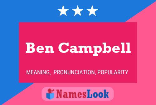 ملصق اسم Ben Campbell