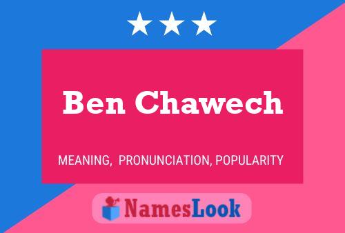 ملصق اسم Ben Chawech