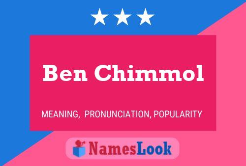 ملصق اسم Ben Chimmol