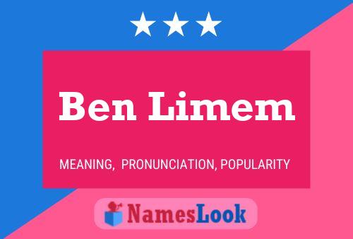 ملصق اسم Ben Limem