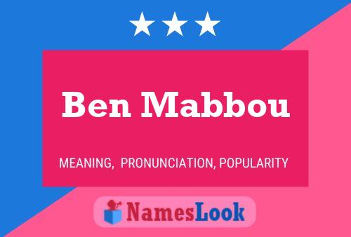 ملصق اسم Ben Mabbou