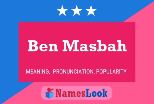 ملصق اسم Ben Masbah