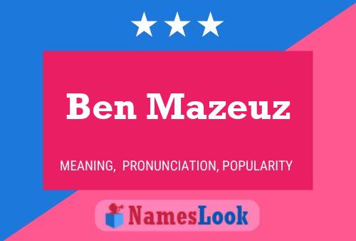 ملصق اسم Ben Mazeuz