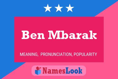 ملصق اسم Ben Mbarak