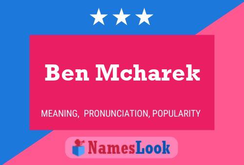 ملصق اسم Ben Mcharek