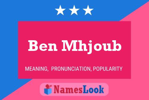 ملصق اسم Ben Mhjoub