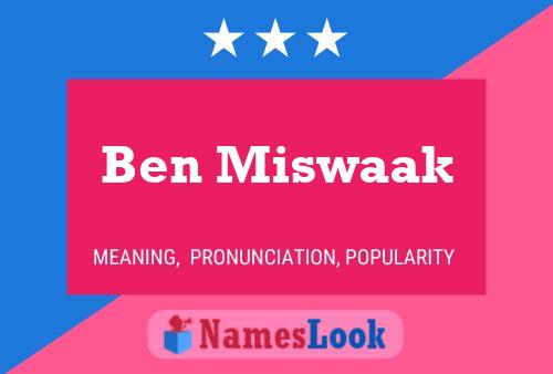 ملصق اسم Ben Miswaak