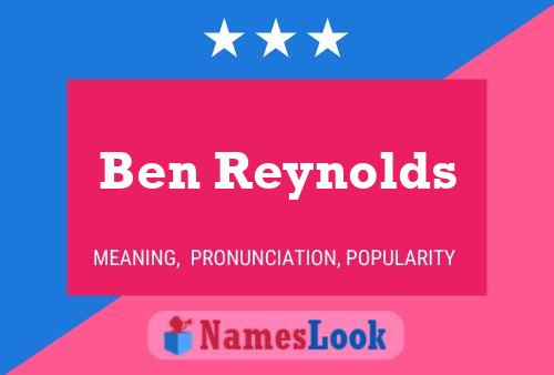 ملصق اسم Ben Reynolds