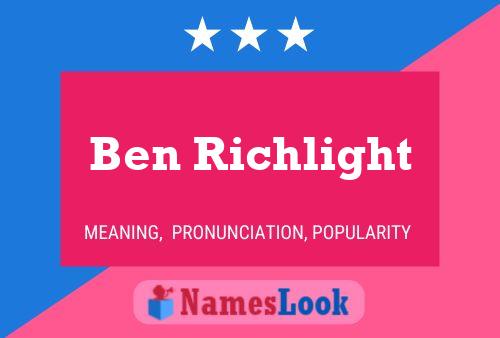 ملصق اسم Ben Richlight