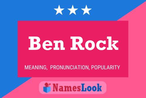 ملصق اسم Ben Rock