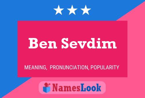 ملصق اسم Ben Sevdim