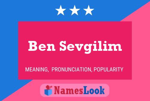 ملصق اسم Ben Sevgilim