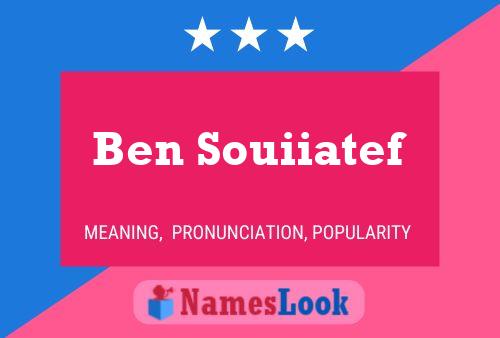 ملصق اسم Ben Souiiatef