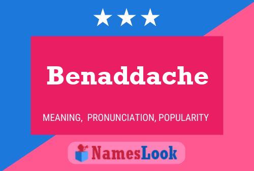 ملصق اسم Benaddache