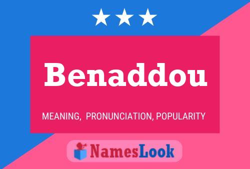 ملصق اسم Benaddou