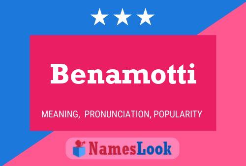 ملصق اسم Benamotti