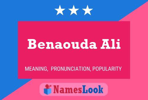 ملصق اسم Benaouda Ali