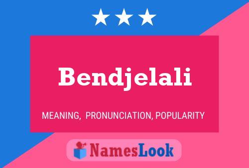 ملصق اسم Bendjelali