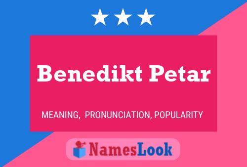 ملصق اسم Benedikt Petar