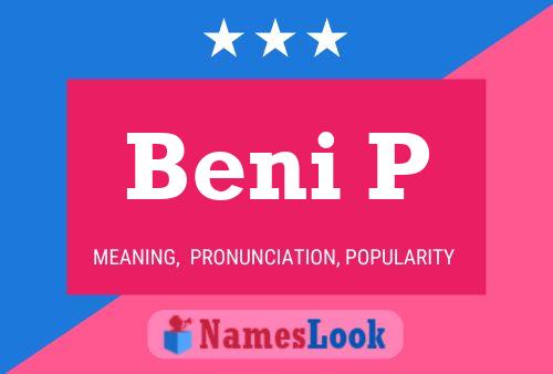 ملصق اسم Beni P