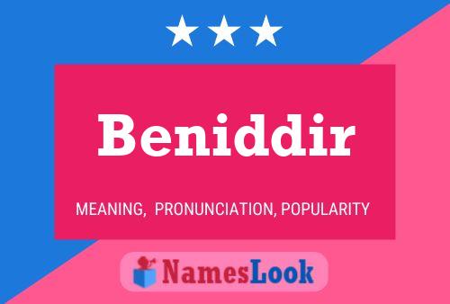 ملصق اسم Beniddir