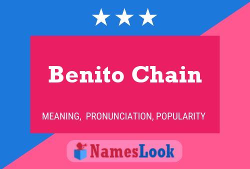 ملصق اسم Benito Chain