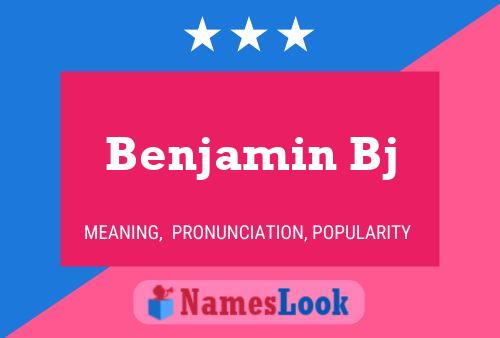 ملصق اسم Benjamin Bj