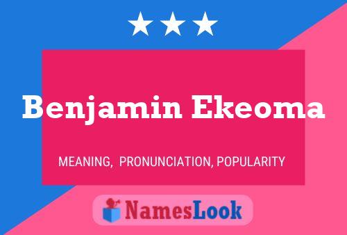 ملصق اسم Benjamin Ekeoma