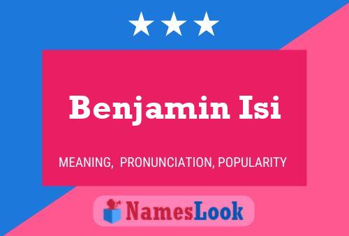 ملصق اسم Benjamin Isi