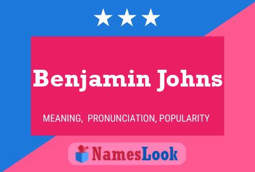 ملصق اسم Benjamin Johns