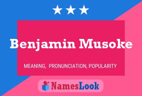 ملصق اسم Benjamin Musoke