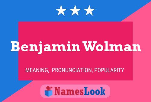 ملصق اسم Benjamin Wolman