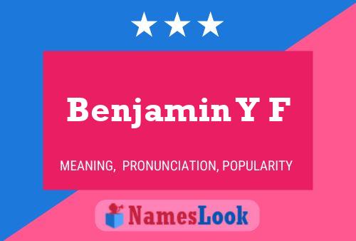 ملصق اسم Benjamin Y F