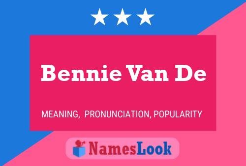 ملصق اسم Bennie Van De