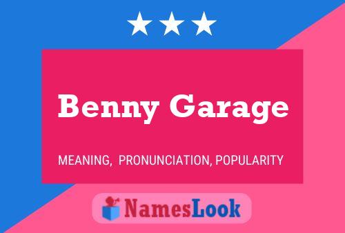 ملصق اسم Benny Garage