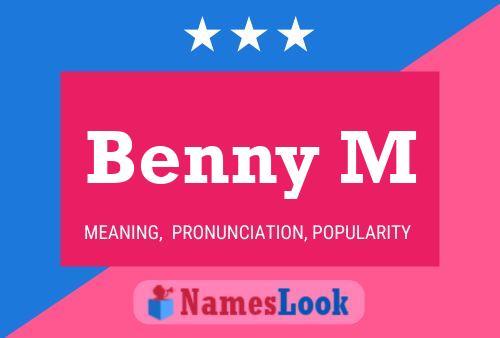 ملصق اسم Benny M