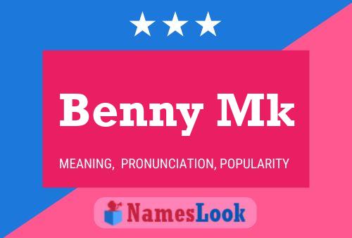 ملصق اسم Benny Mk